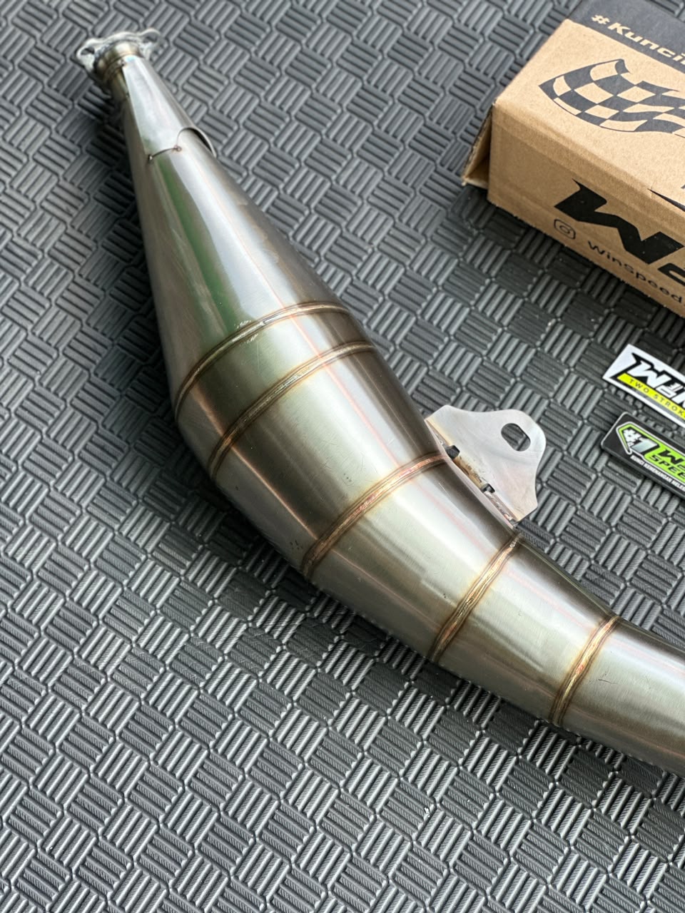 Set, Exhaust Chamber Kolong Thai MODEL, Stainless , YAMAHA RX KING, RXS - Image 2