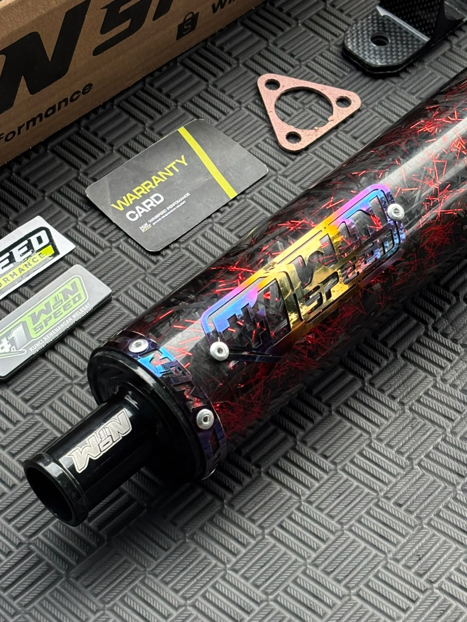 SILENCERS CARBON Forged Red & Purple ORIGINAL WINSPEED - Image 3