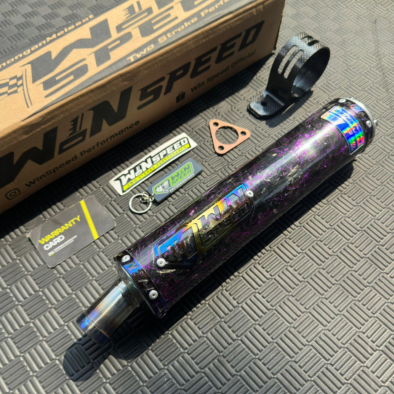 SILENCERS CARBON Forged Red & Purple ORIGINAL WINSPEED - Image 5