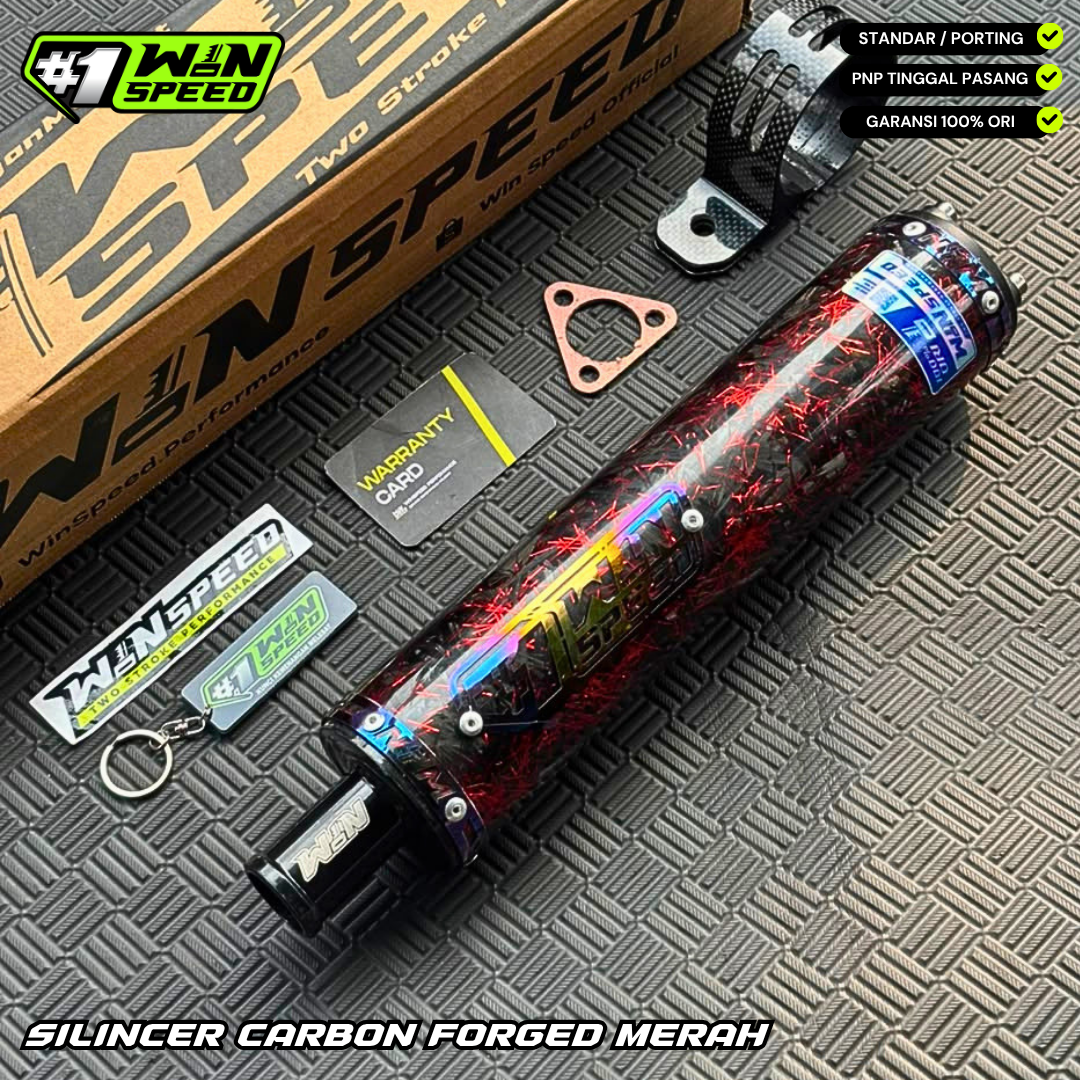 SILENCERS CARBON Forged Red & Purple ORIGINAL WINSPEED - Image 2